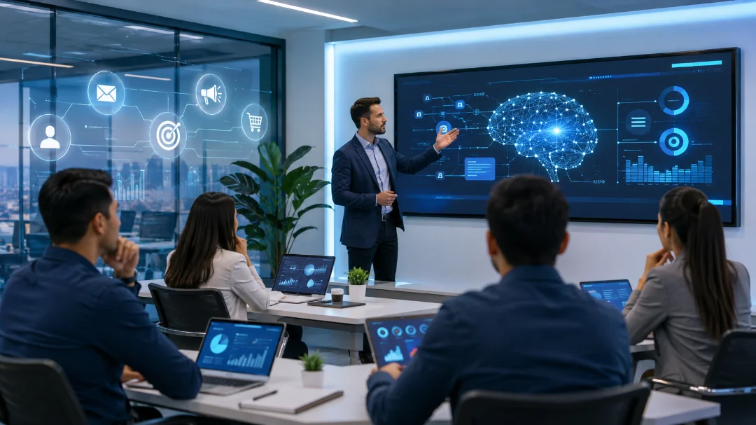 Cursos de inteligencia artificial empresarial y marketing digital